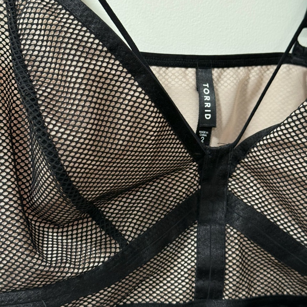 Torrid Black Mesh Bralette